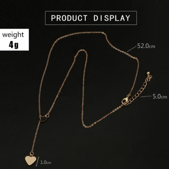 NEW heart lariat necklace - Picture 8 of 8